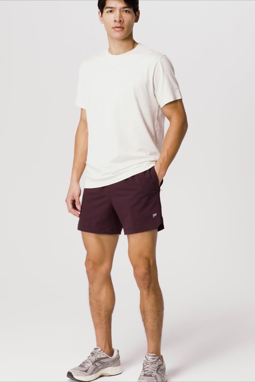 image:imageFabletics Mens The One Short Lined Training Swimming Lightweight QuickDry Zip Pocket Stretch WovenBay Blue