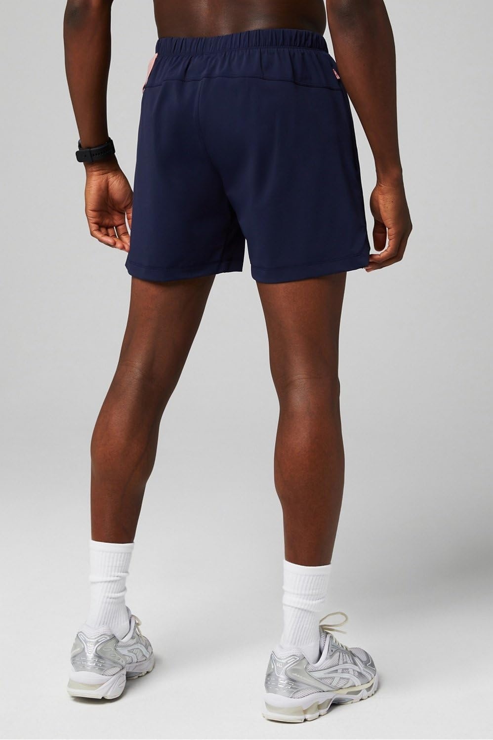 image:imageFabletics Mens The One Short Lined Training Swimming Lightweight QuickDry Zip Pocket Stretch WovenDeep Navy Multi Spraydient