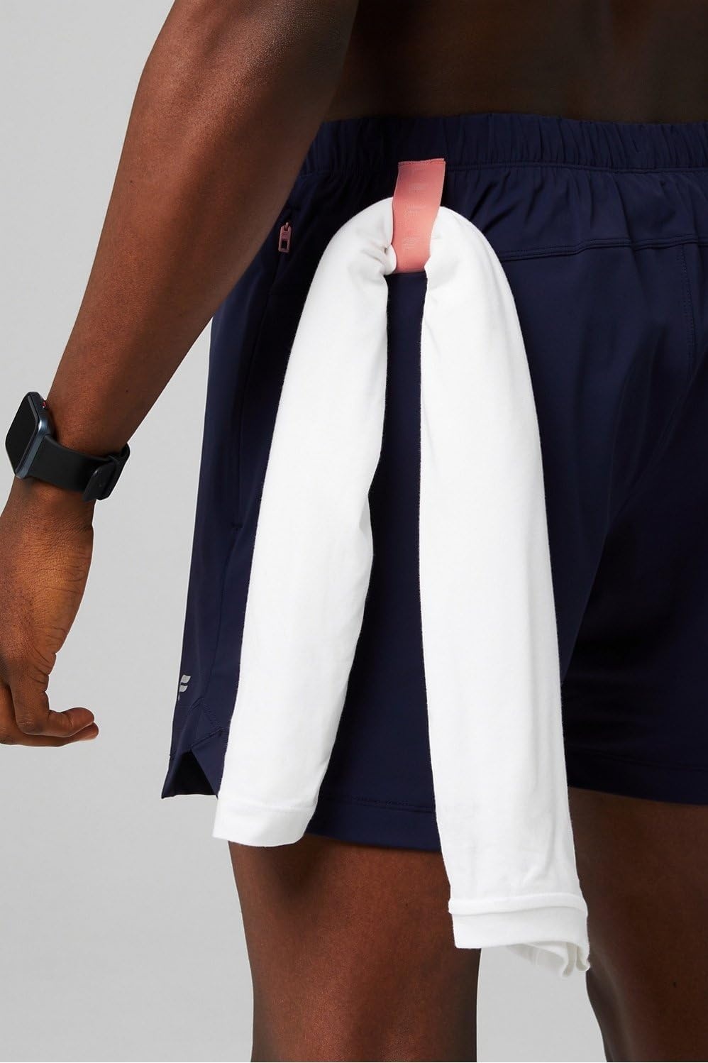 image:imageFabletics Mens The One Short Lined Training Swimming Lightweight QuickDry Zip Pocket Stretch WovenDeep Navy Multi Spraydient