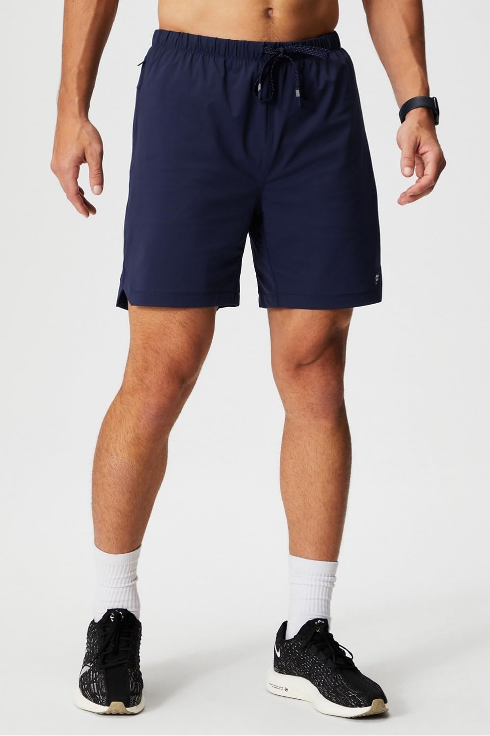 image:imageFabletics Mens The One Short Lined Training Swimming Lightweight QuickDry Zip Pocket Stretch WovenDeep Navy