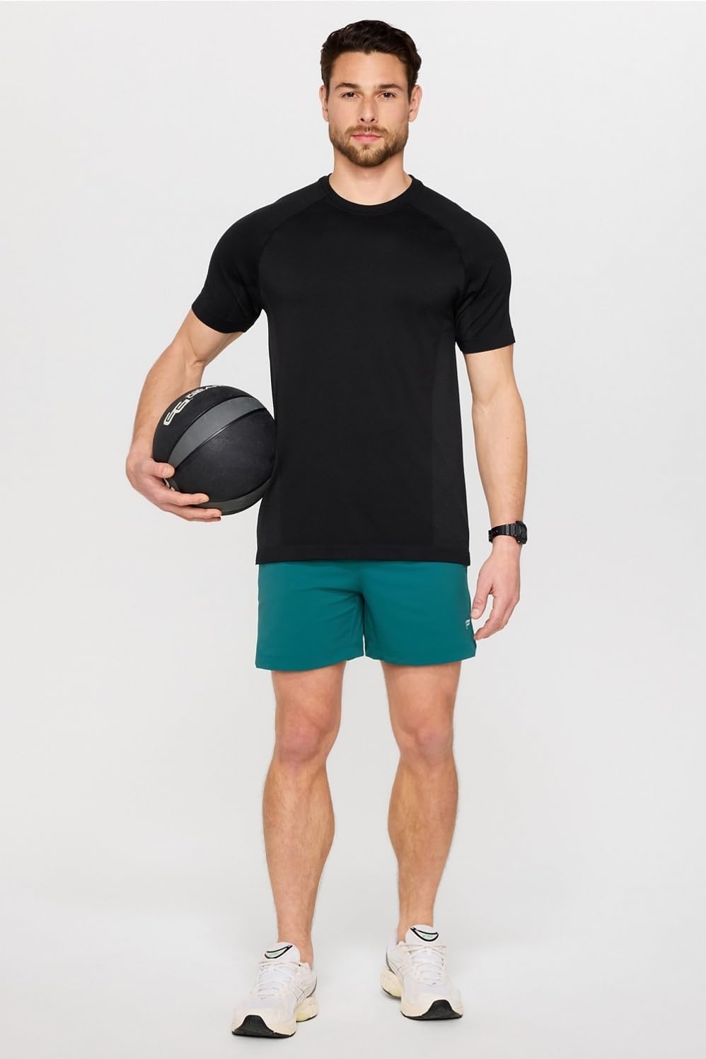 image:imageFabletics Mens The One Short Lined Training Swimming Lightweight QuickDry Zip Pocket Stretch WovenGreen Abyss