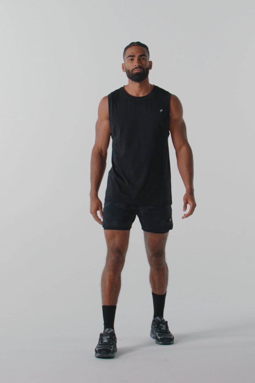image:imageFabletics Mens The One Short Lined Training Swimming Lightweight QuickDry Zip Pocket Stretch WovenOnyx