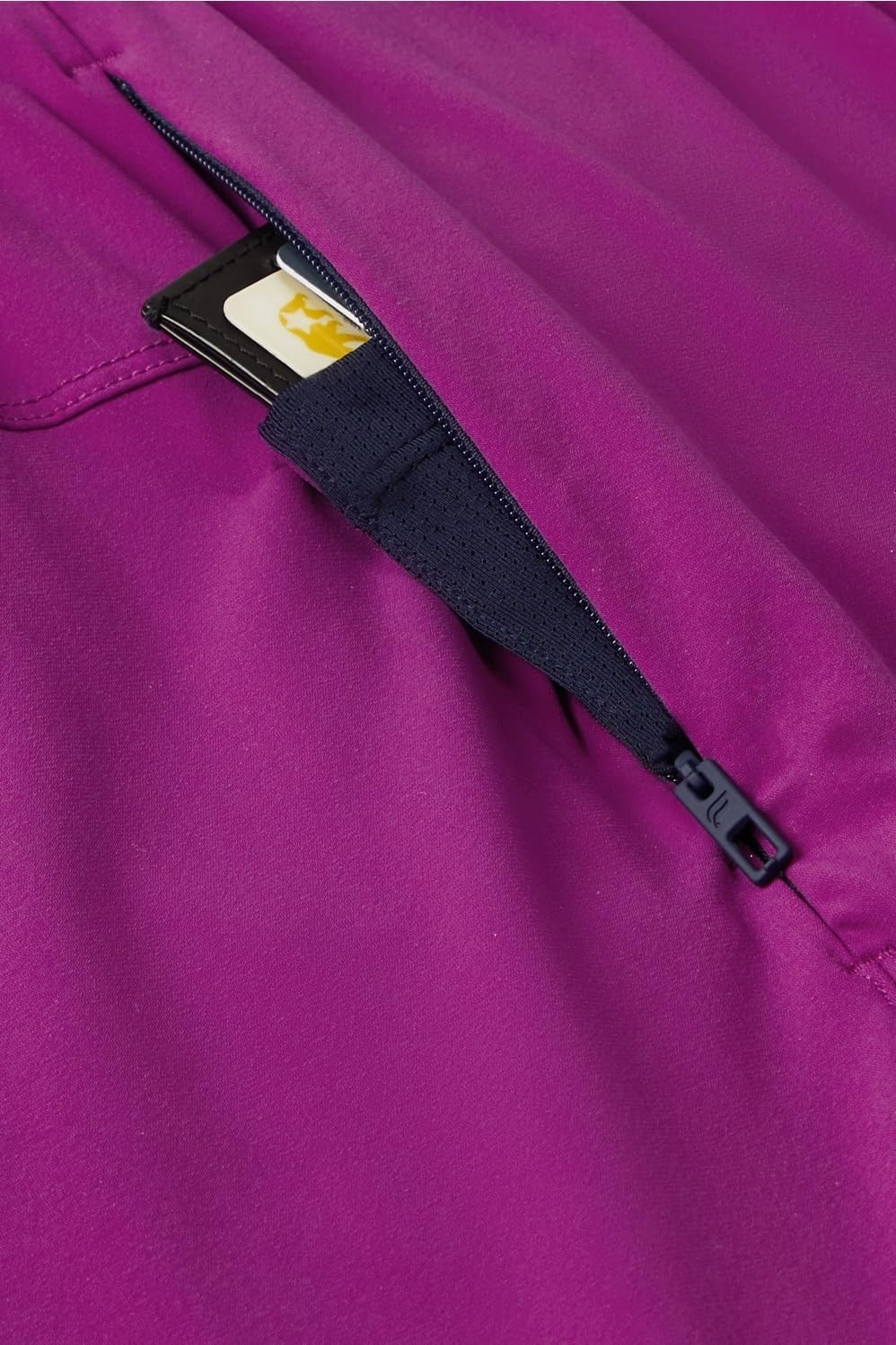 image:imageFabletics Mens The One Short Unlined Training Swimming Lightweight QuickDry Zip Pocket Stretch WovenAubergine