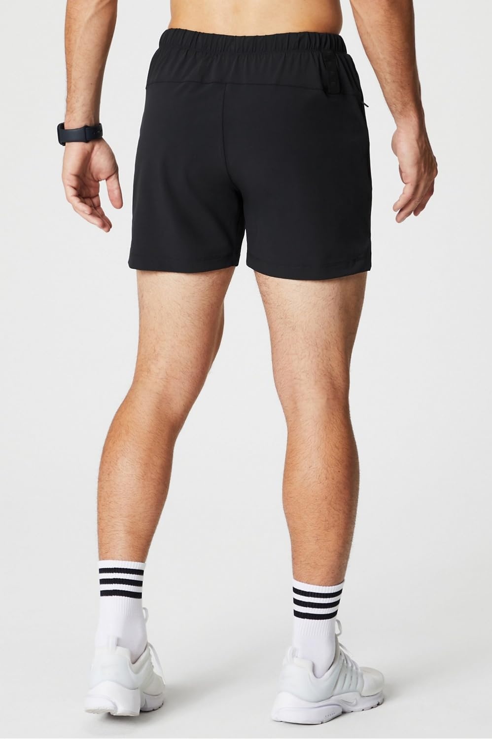 image:imageFabletics Mens The One Short Unlined Training Swimming Lightweight QuickDry Zip Pocket Stretch WovenBlack