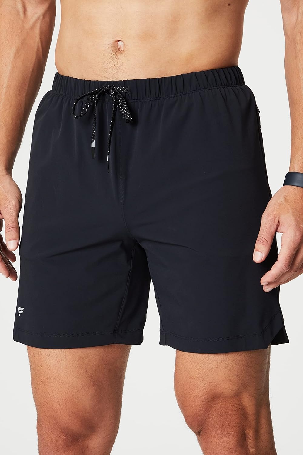 image:imageFabletics Mens The One Short Unlined Training Swimming Lightweight QuickDry Zip Pocket Stretch WovenBlack