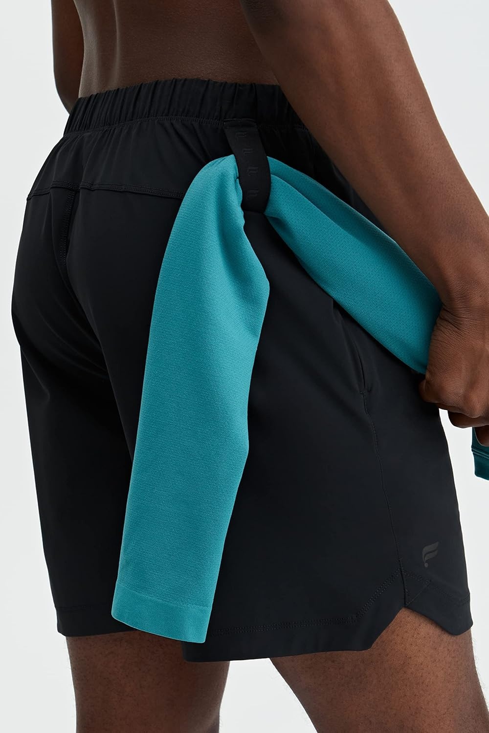 image:imageFabletics Mens The One Short Unlined Training Swimming Lightweight QuickDry Zip Pocket Stretch WovenBlack