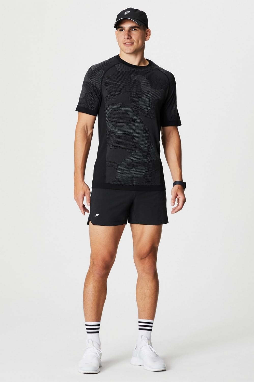 image:imageFabletics Mens The One Short Unlined Training Swimming Lightweight QuickDry Zip Pocket Stretch WovenBlack