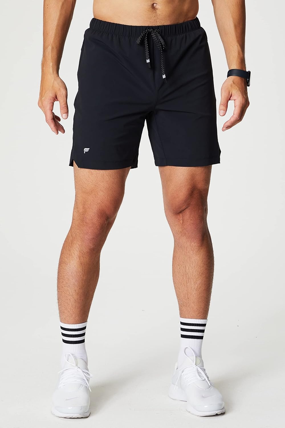 image:imageFabletics Mens The One Short Unlined Training Swimming Lightweight QuickDry Zip Pocket Stretch WovenBlack