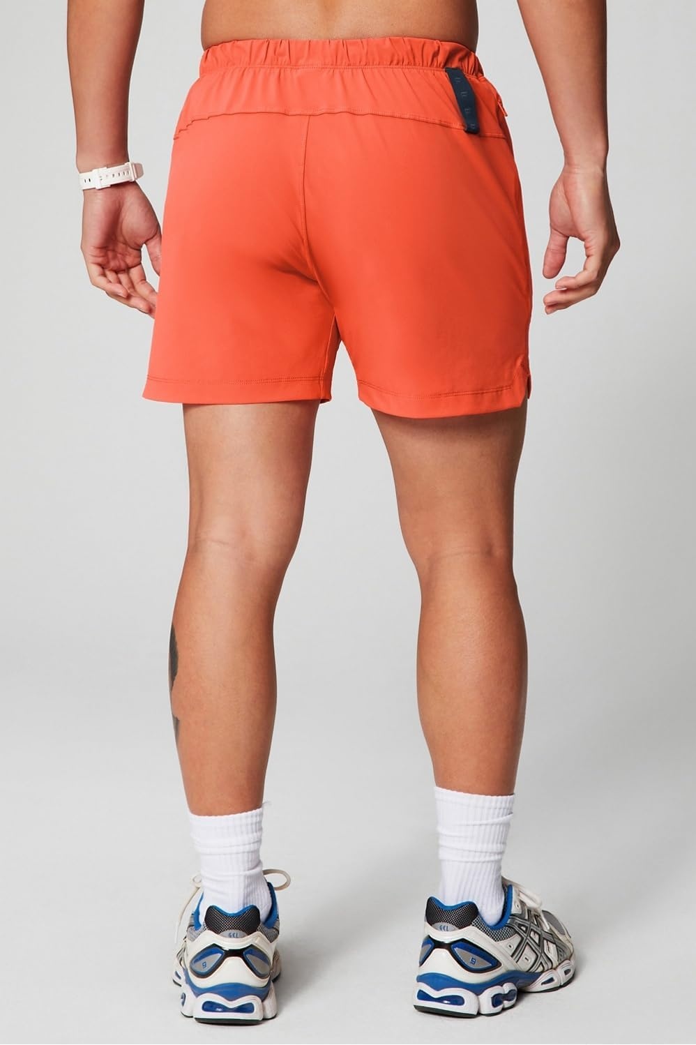 image:imageFabletics Mens The One Short Unlined Training Swimming Lightweight QuickDry Zip Pocket Stretch WovenBright Flame