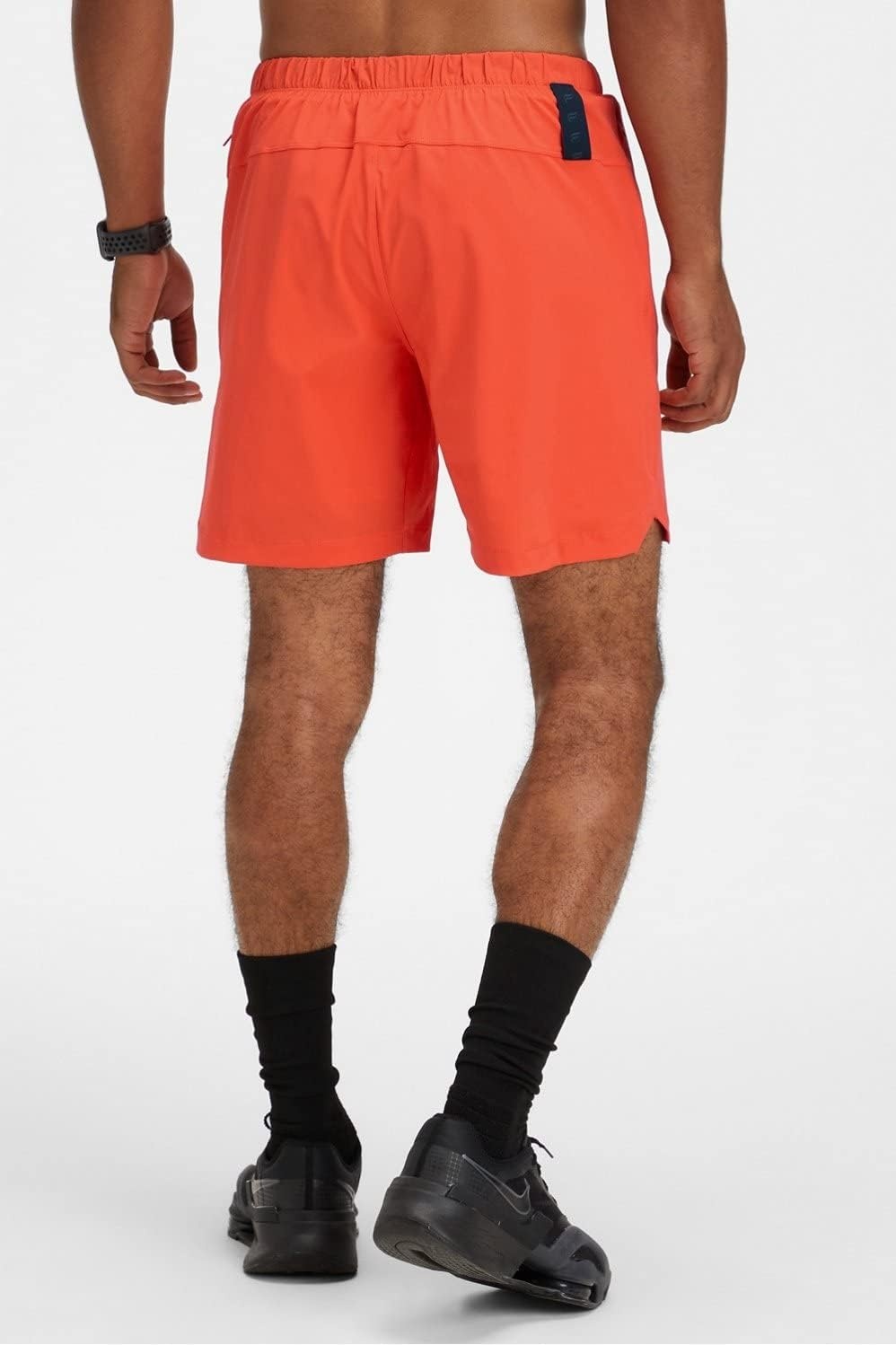 image:imageFabletics Mens The One Short Unlined Training Swimming Lightweight QuickDry Zip Pocket Stretch WovenBright Flame