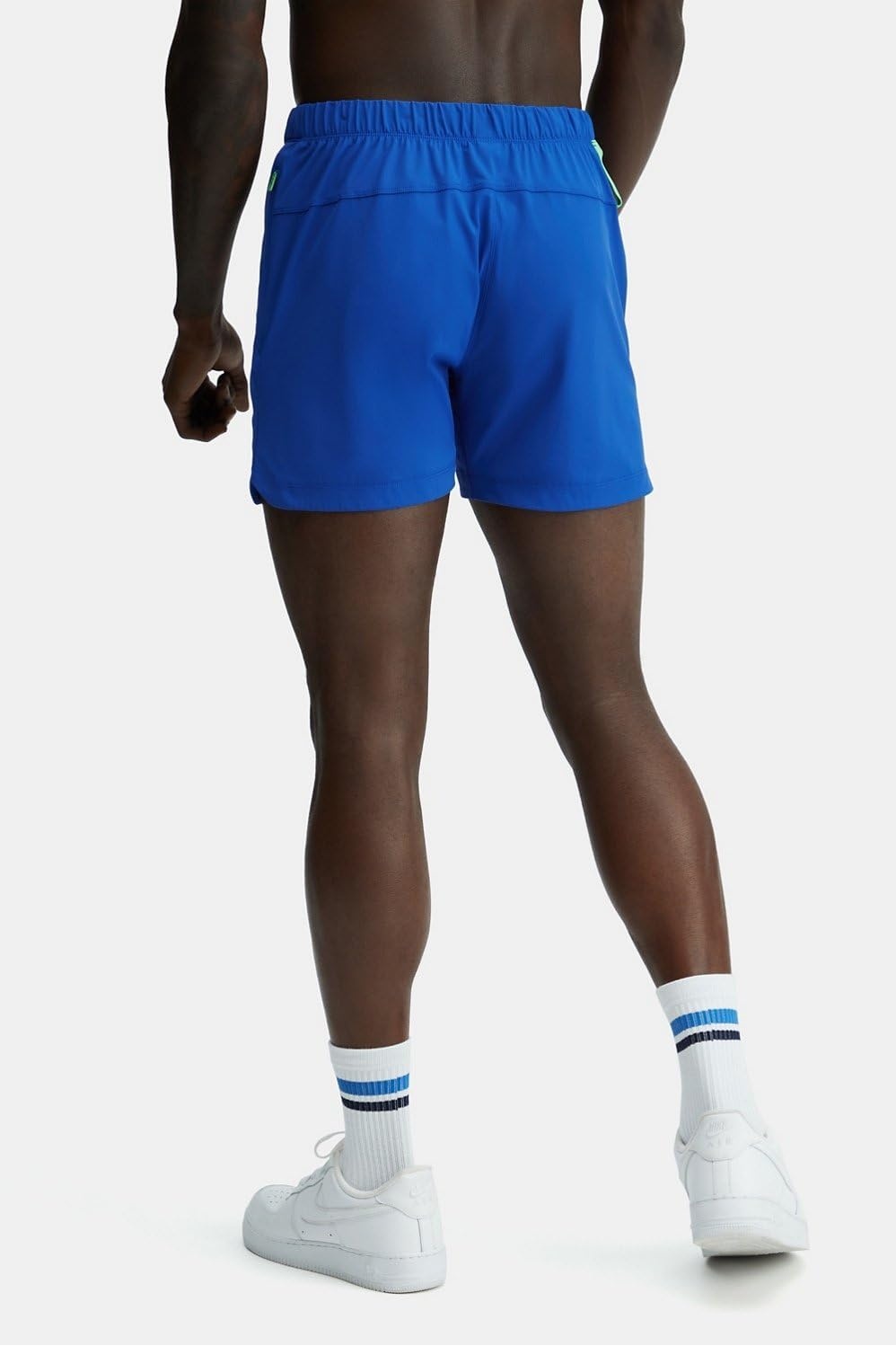 image:imageFabletics Mens The One Short Unlined Training Swimming Lightweight QuickDry Zip Pocket Stretch WovenClassic Blue