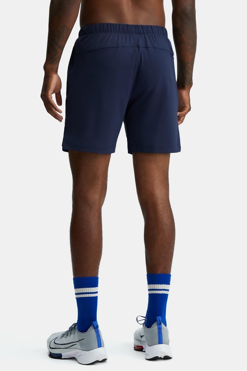 image:imageFabletics Mens The One Short Unlined Training Swimming Lightweight QuickDry Zip Pocket Stretch WovenClassic Navy