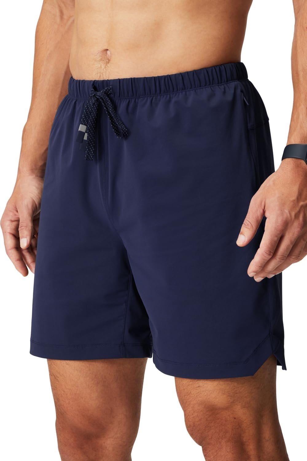 image:imageFabletics Mens The One Short Unlined Training Swimming Lightweight QuickDry Zip Pocket Stretch WovenDeep Navy