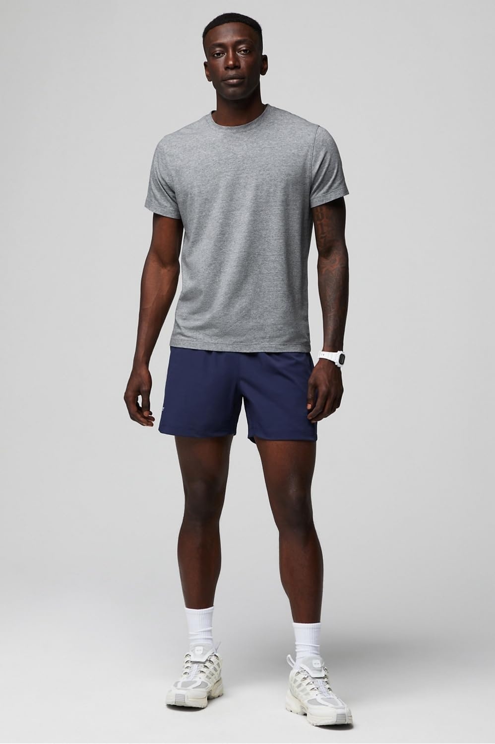 image:imageFabletics Mens The One Short Unlined Training Swimming Lightweight QuickDry Zip Pocket Stretch WovenDeep Navy