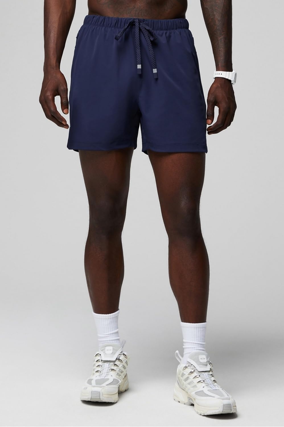 image:imageFabletics Mens The One Short Unlined Training Swimming Lightweight QuickDry Zip Pocket Stretch WovenDeep Navy
