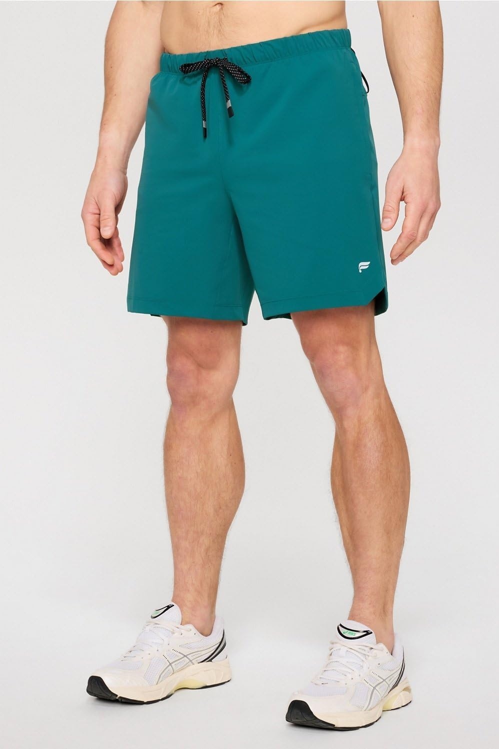 image:imageFabletics Mens The One Short Unlined Training Swimming Lightweight QuickDry Zip Pocket Stretch WovenGreen Abyss