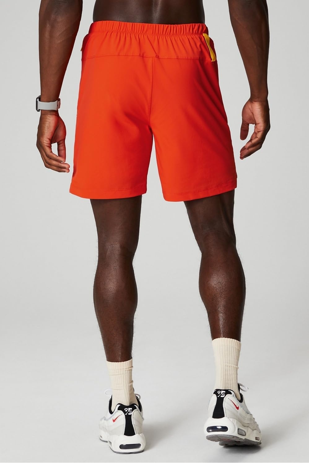 image:imageFabletics Mens The One Short Unlined Training Swimming Lightweight QuickDry Zip Pocket Stretch WovenHeirloom Tomato