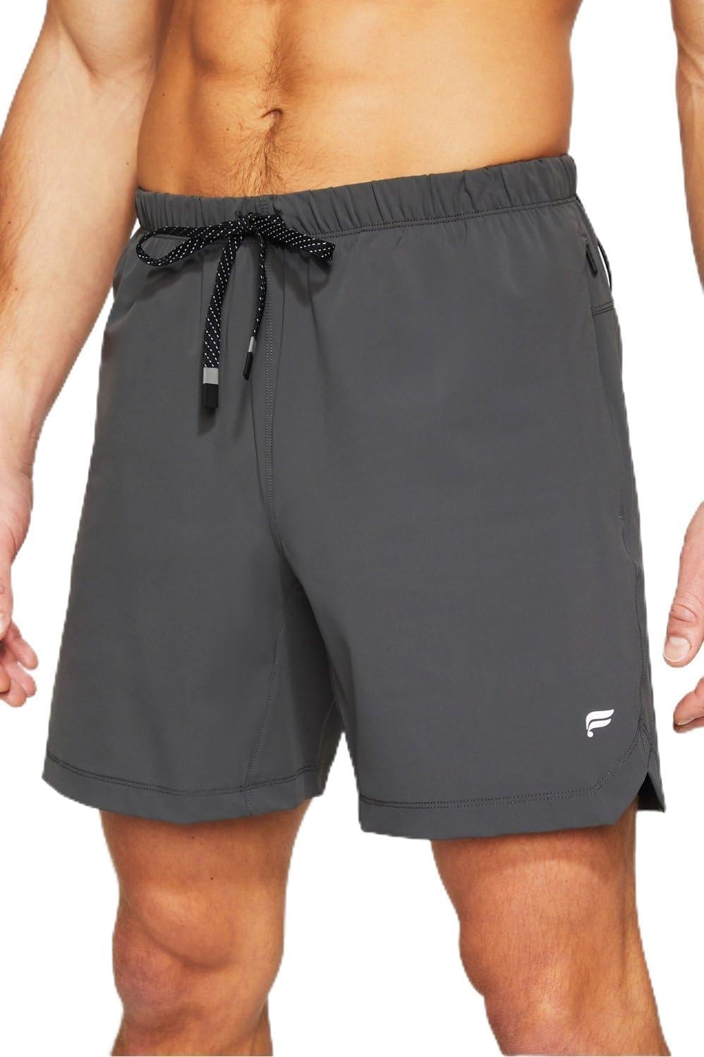 image:imageFabletics Mens The One Short Unlined Training Swimming Lightweight QuickDry Zip Pocket Stretch WovenOnyx