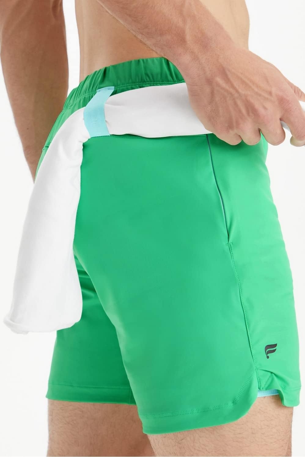 image:imageFabletics Mens The One Short Unlined Training Swimming Lightweight QuickDry Zip Pocket Stretch WovenTropical Water