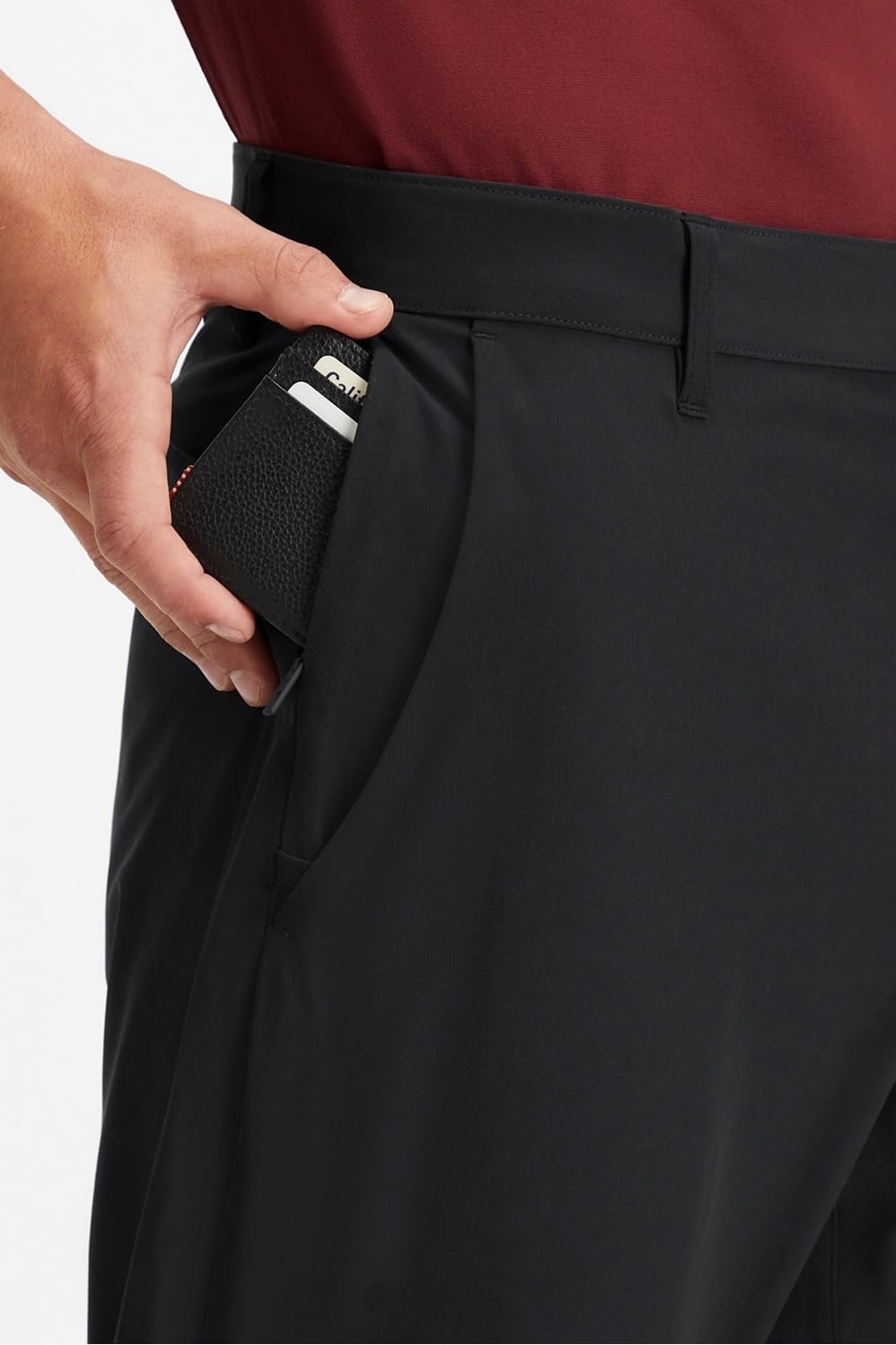 image:imageFabletics Mens The Only Pant External Pocket WaterRepellent Zip Pockets LightweightBlack