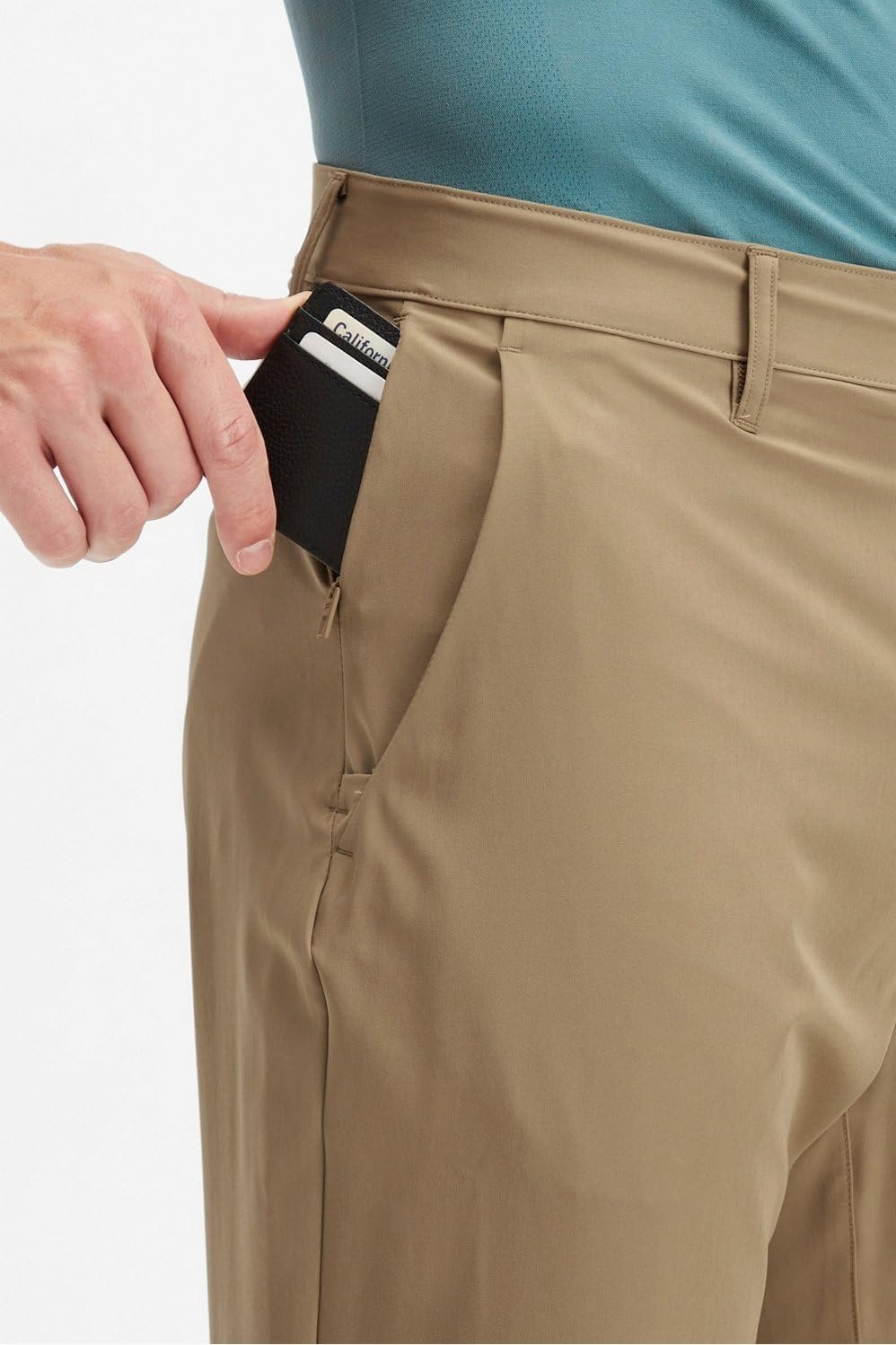 image:imageFabletics Mens The Only Pant External Pocket WaterRepellent Zip Pockets LightweightDark Twill