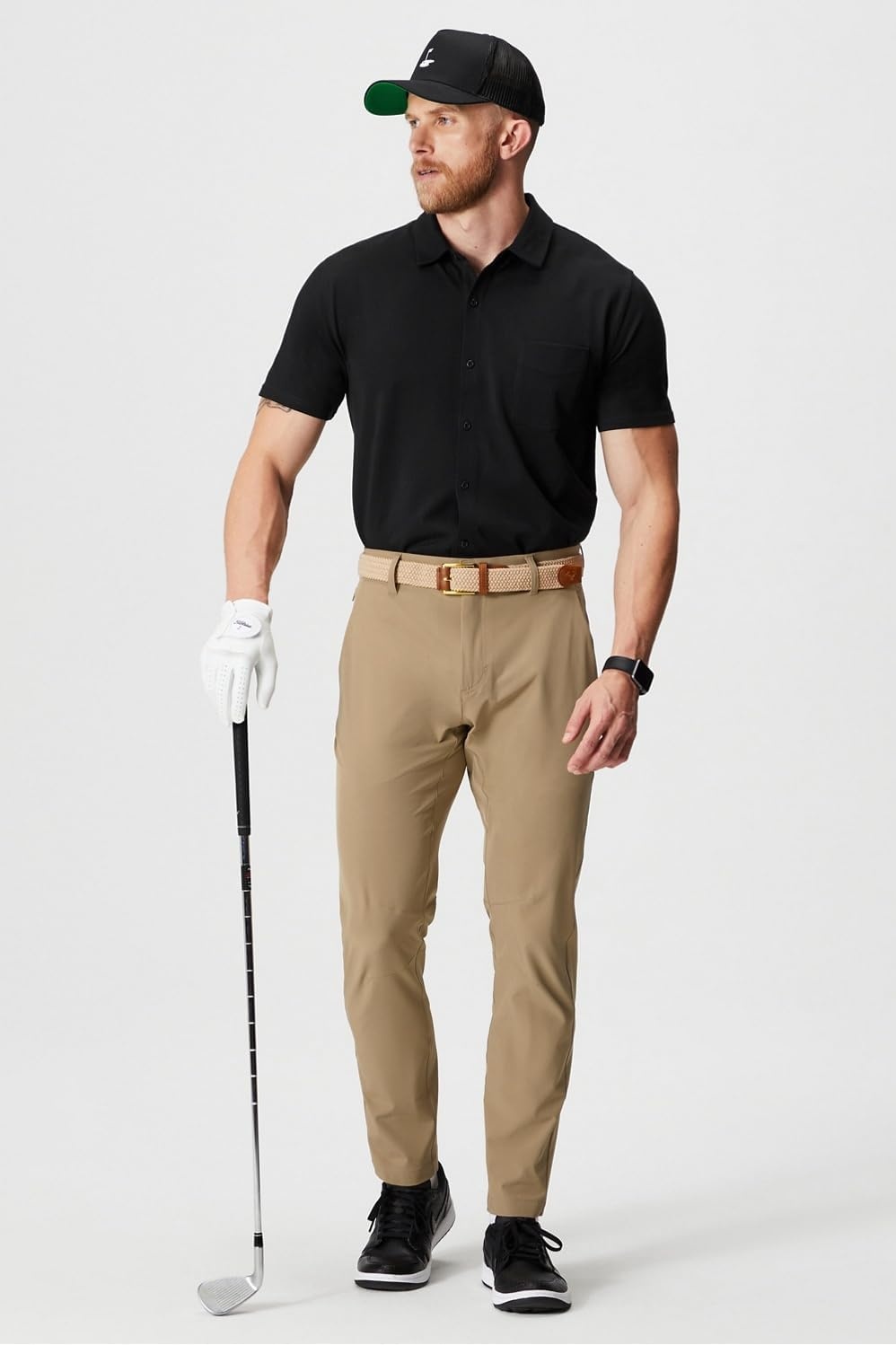 image:imageFabletics Mens The Only Pant External Pocket WaterRepellent Zip Pockets LightweightDark Twill