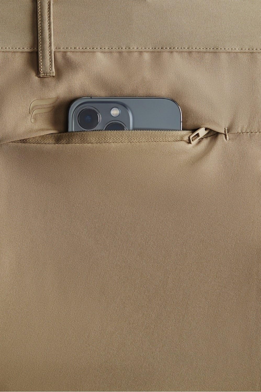 image:imageFabletics Mens The Only Pant External Pocket WaterRepellent Zip Pockets LightweightDark Twill