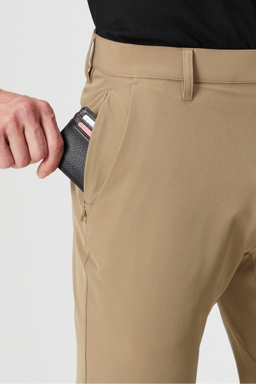 image:imageFabletics Mens The Only Pant External Pocket WaterRepellent Zip Pockets LightweightDark Twill