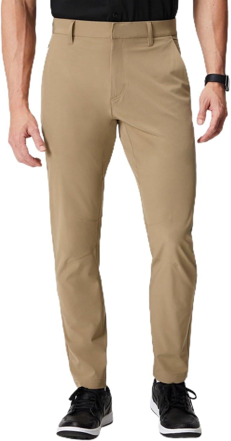 image:imageFabletics Mens The Only Pant External Pocket WaterRepellent Zip Pockets LightweightDark Twill
