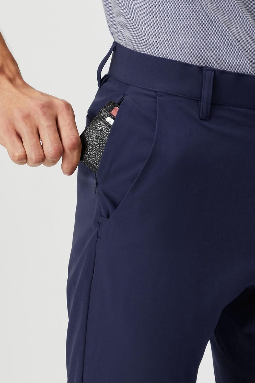 image:imageFabletics Mens The Only Pant External Pocket WaterRepellent Zip Pockets LightweightDeep Navy