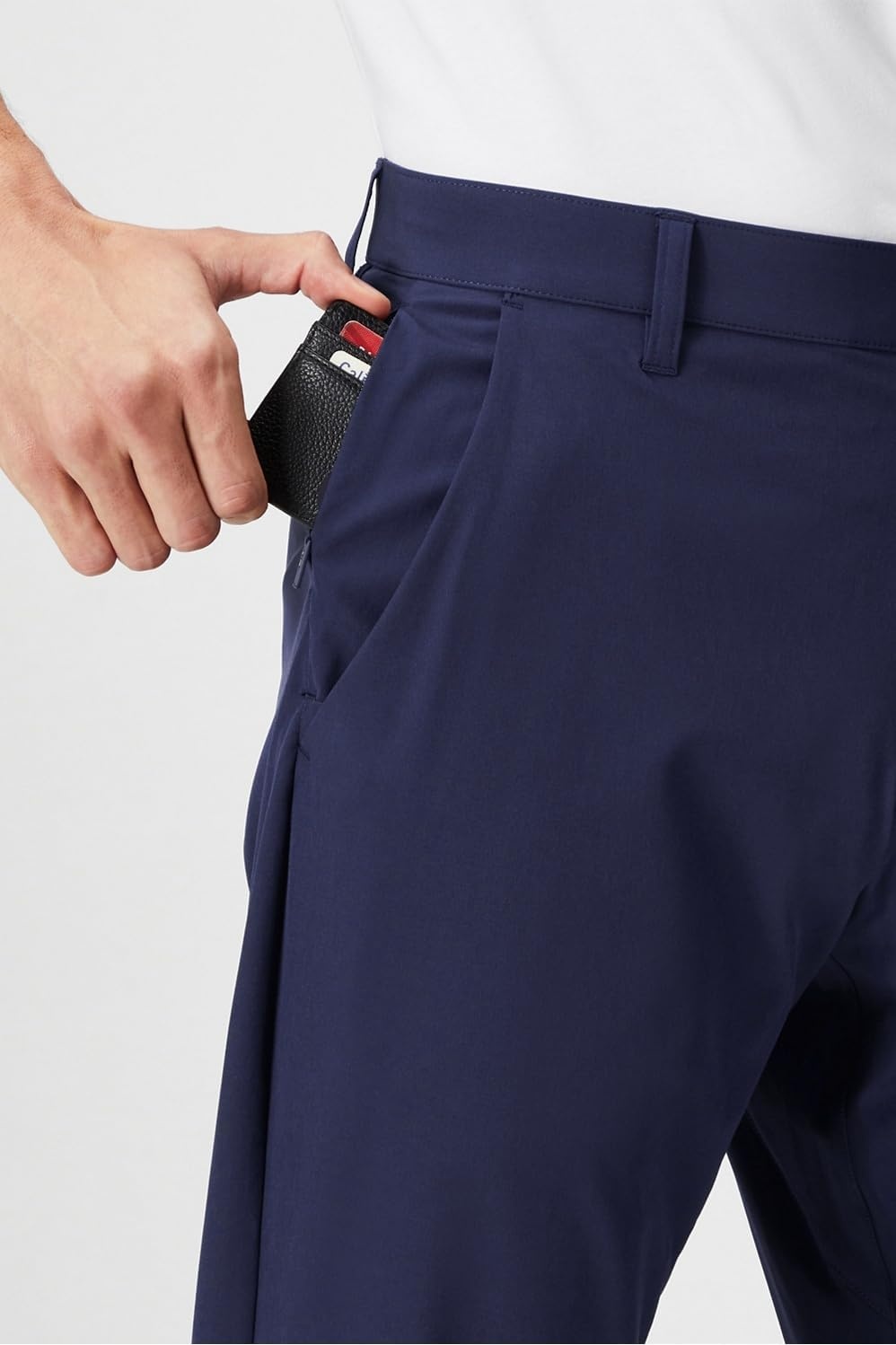 image:imageFabletics Mens The Only Pant External Pocket WaterRepellent Zip Pockets LightweightDeep Navy