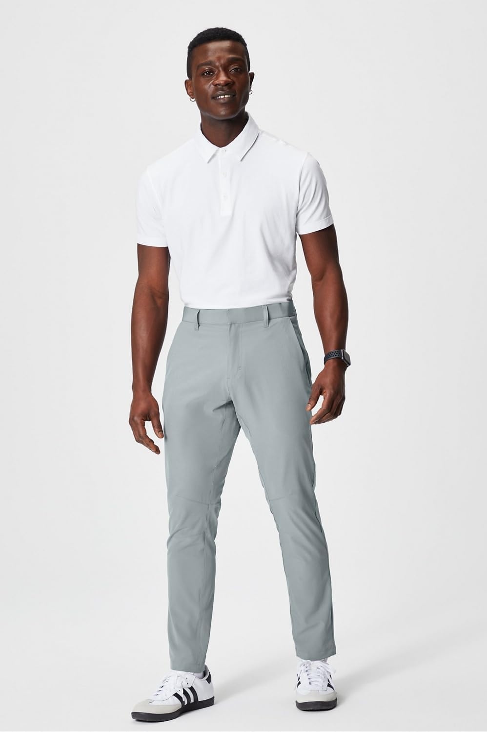 image:imageFabletics Mens The Only Pant External Pocket WaterRepellent Zip Pockets LightweightShadow Grey