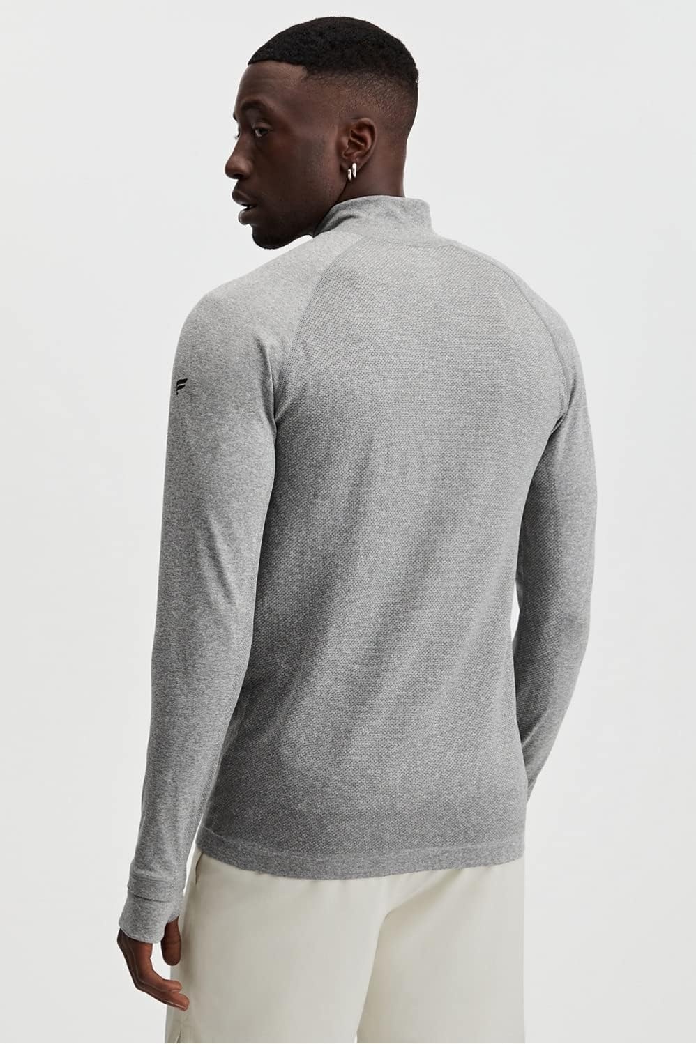 image:imageFabletics Mens The Training Day 14 Zip Training Performance Athletic Breathable 4Way StretchGrey