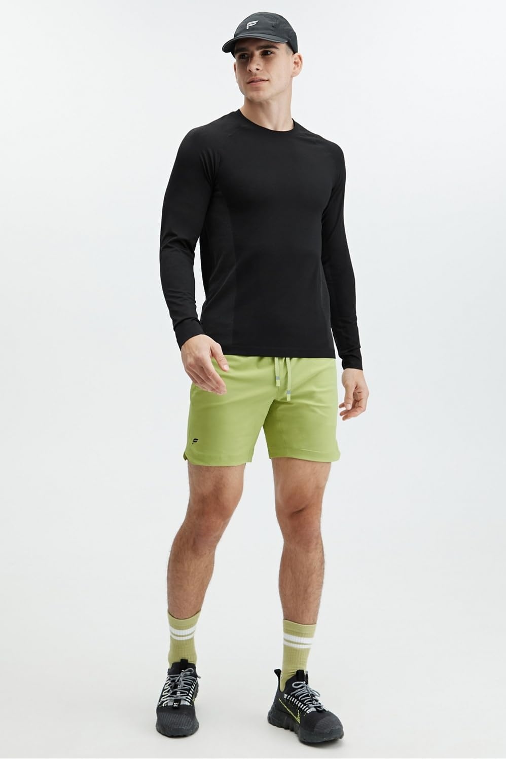 image:imageFabletics Mens The Training Day Tee Performance Running Workout Gym Breathable 4Way StretchBlack