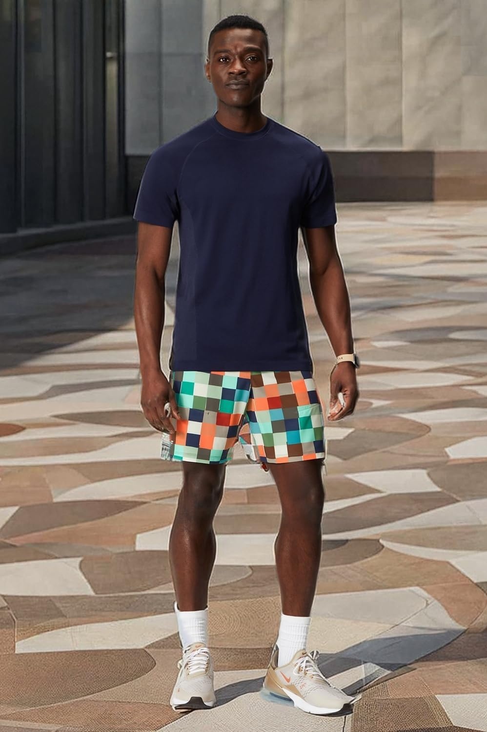 image:imageFabletics Mens The Training Day Tee Performance Running Workout Gym Breathable 4Way StretchDeep Navy
