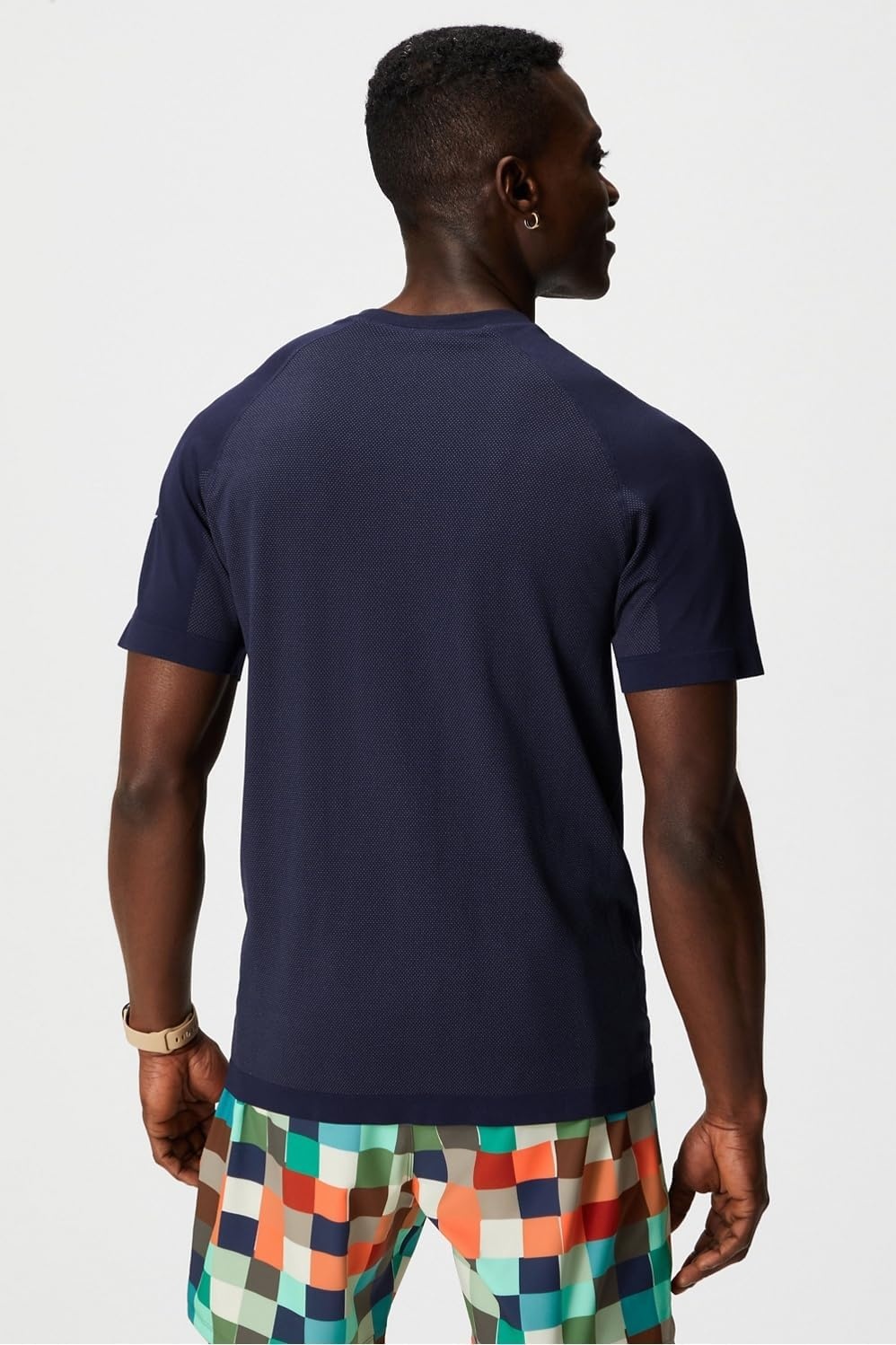 image:imageFabletics Mens The Training Day Tee Performance Running Workout Gym Breathable 4Way StretchDeep Navy