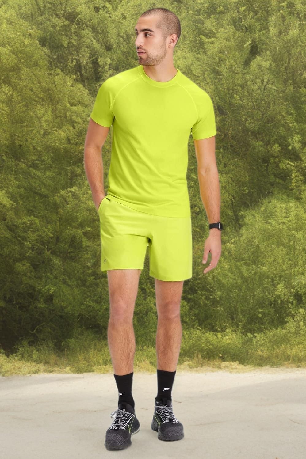 image:imageFabletics Mens The Training Day Tee Performance Running Workout Gym Breathable 4Way StretchZest