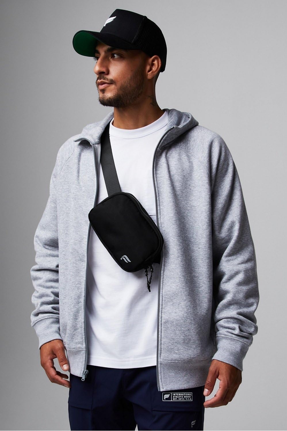 image:imageFabletics The Belt Bag Quick Dry Zip Pockets Clear OSBlack