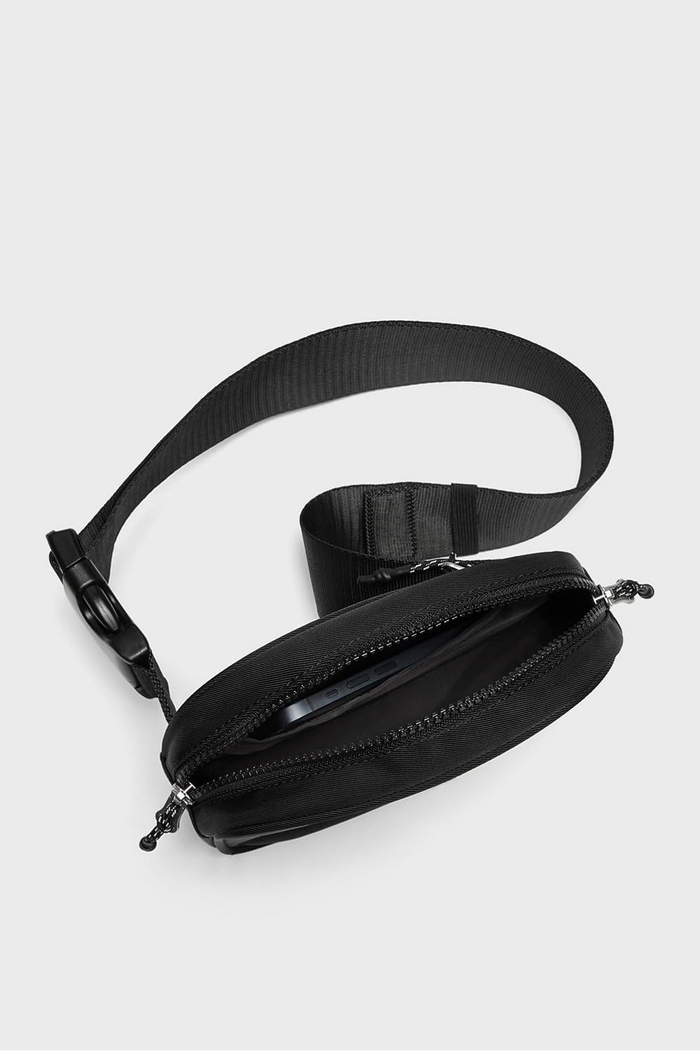 image:imageFabletics The Belt Bag Quick Dry Zip Pockets Clear OSBlack