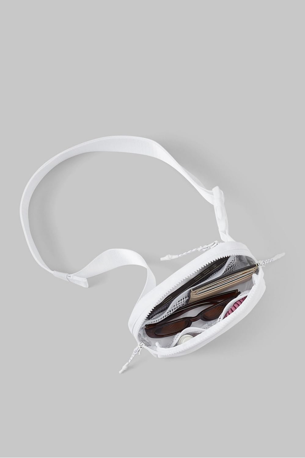 image:imageFabletics The Belt Bag Quick Dry Zip Pockets Clear OSClassic White