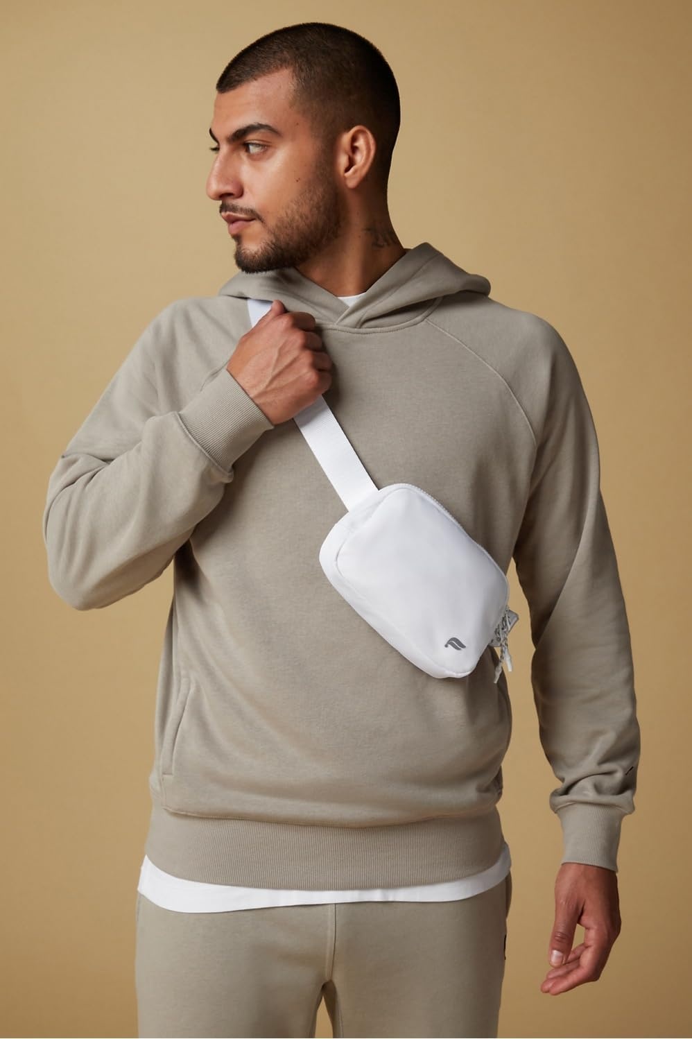 image:imageFabletics The Belt Bag Quick Dry Zip Pockets Clear OSClassic White