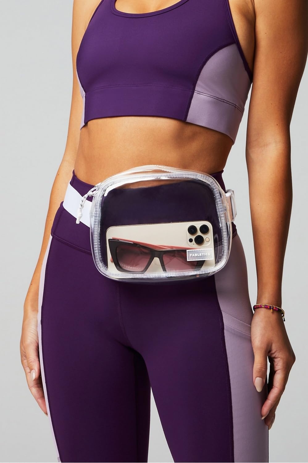 image:imageFabletics The Belt Bag Quick Dry Zip Pockets Clear OSClear