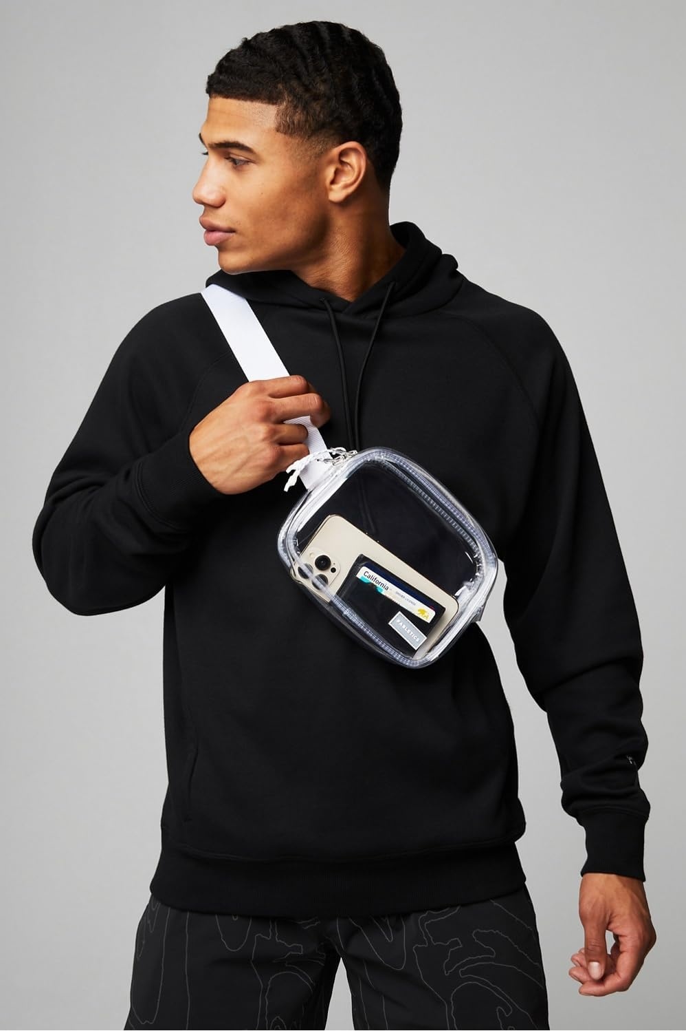 image:imageFabletics The Belt Bag Quick Dry Zip Pockets Clear OSClear