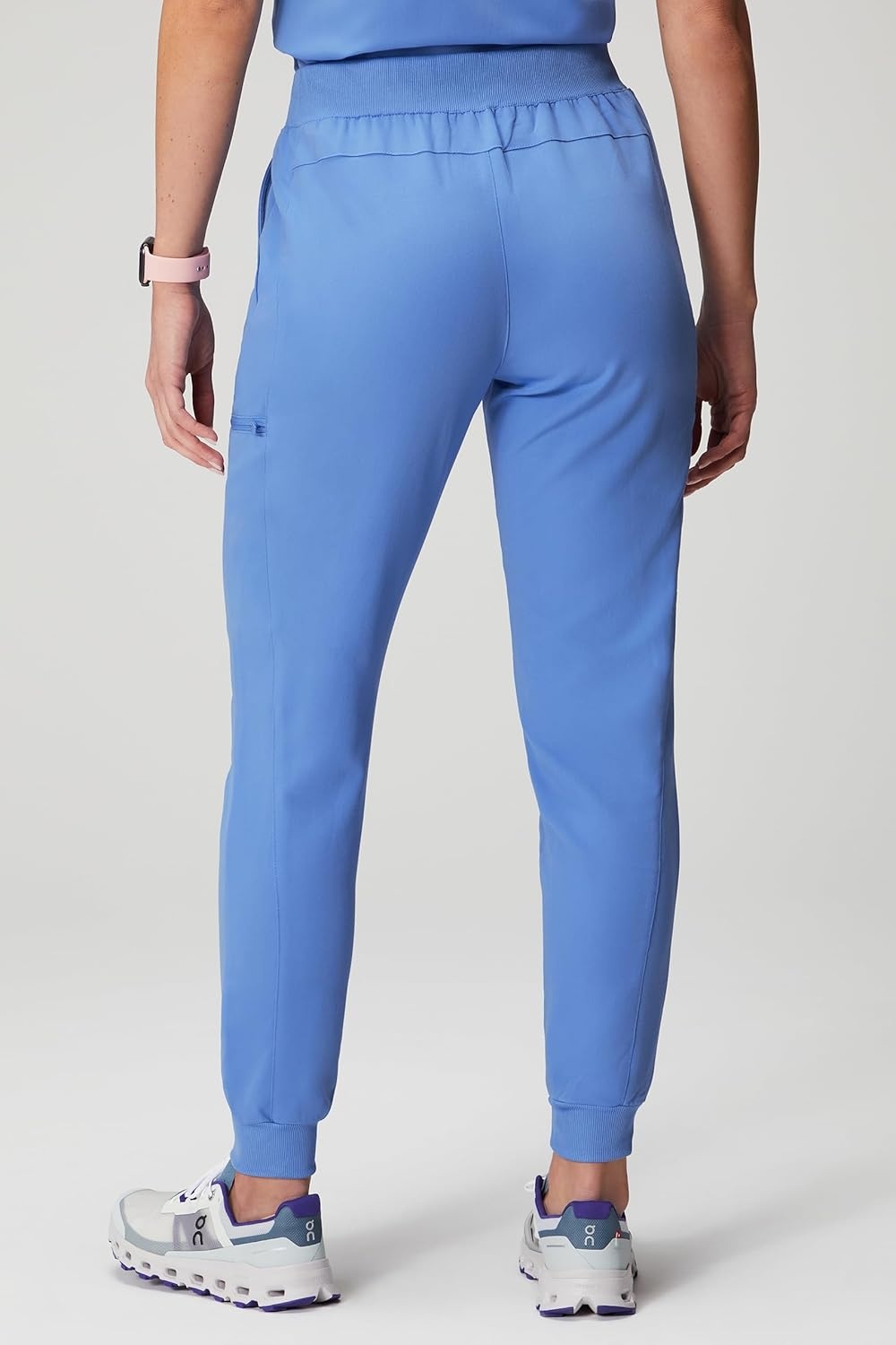 image:imageFabletics Womens Active Scrub Jogger MotionTech PocketPacked Lightweight WrinkleResist SemiSlim FitCeil Blue