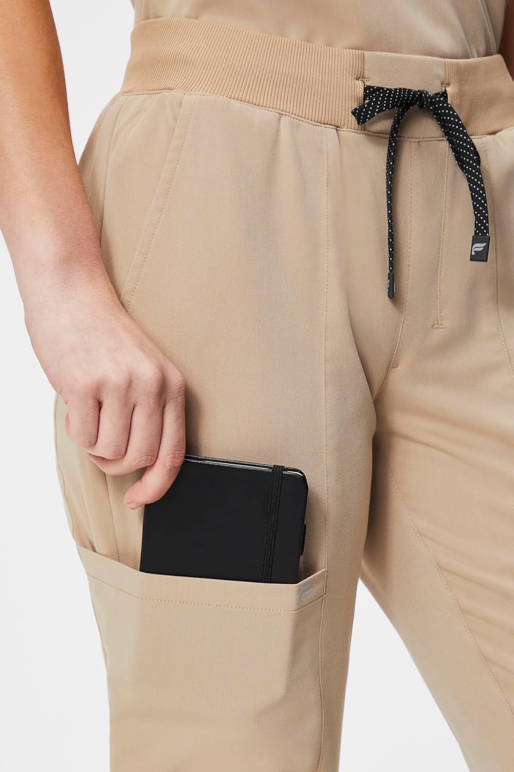 image:imageFabletics Womens Active Scrub Jogger MotionTech PocketPacked Lightweight WrinkleResist SemiSlim FitChai