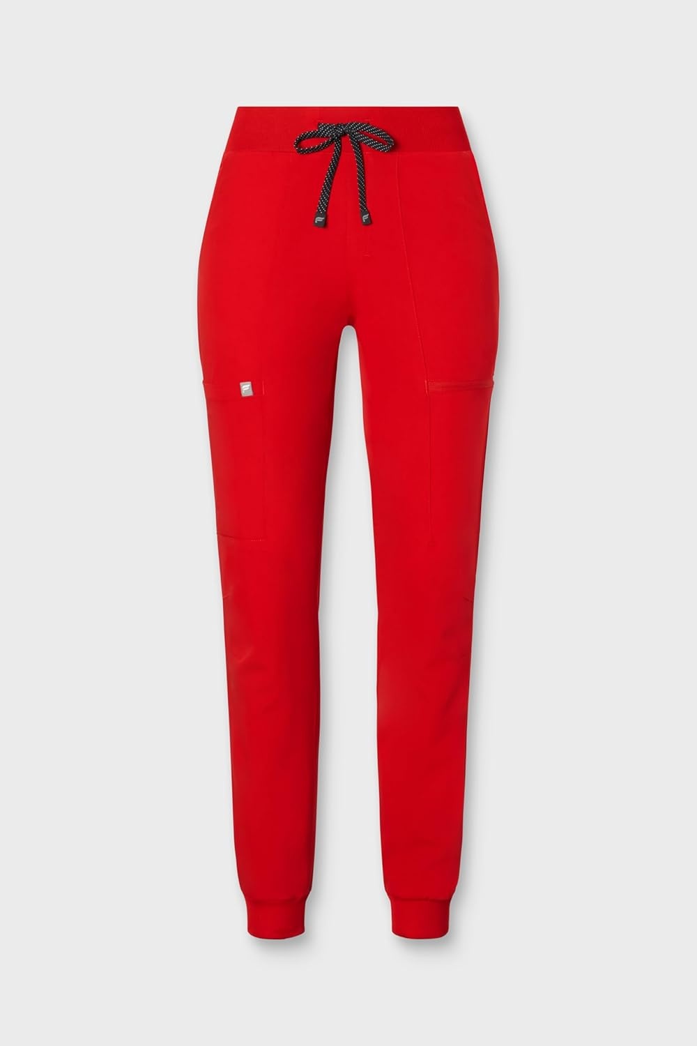 image:imageFabletics Womens Active Scrub Jogger MotionTech PocketPacked Lightweight WrinkleResist SemiSlim FitGoji Red