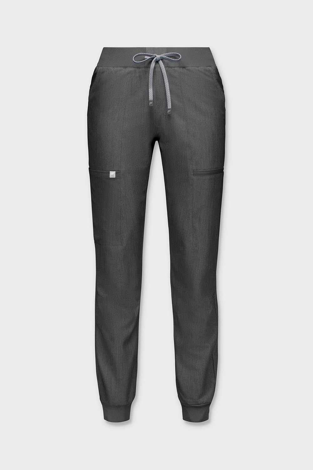 image:imageFabletics Womens Active Scrub Jogger MotionTech PocketPacked Lightweight WrinkleResist SemiSlim FitHeather Grey