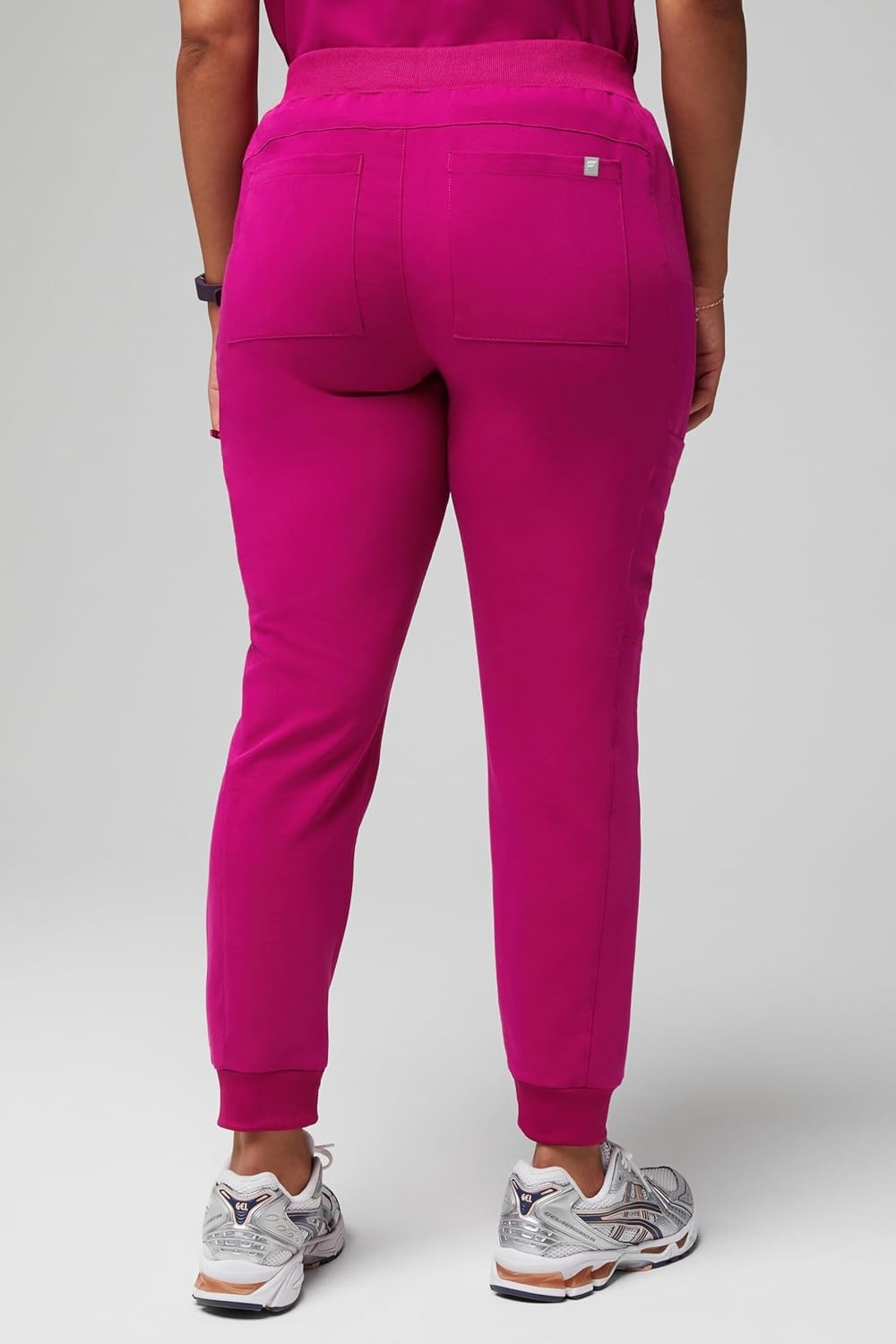 image:imageFabletics Womens Active Scrub Jogger MotionTech PocketPacked Lightweight WrinkleResist SemiSlim FitHibiscus