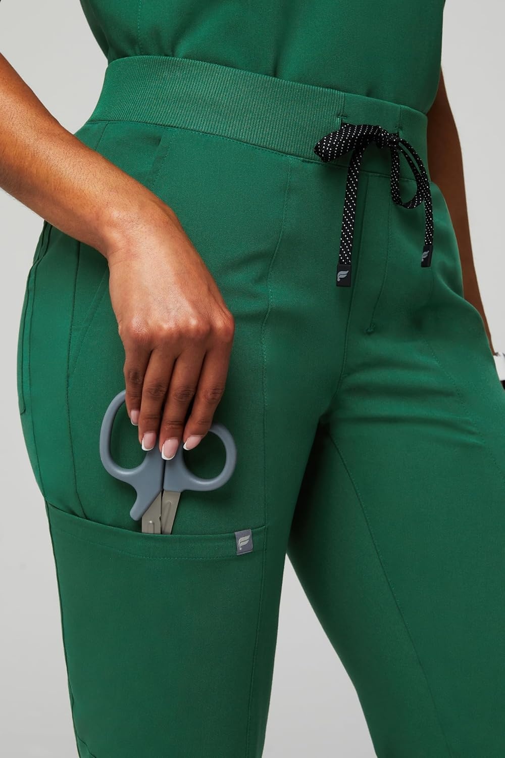 image:imageFabletics Womens Active Scrub Jogger MotionTech PocketPacked Lightweight WrinkleResist SemiSlim FitHunter Green