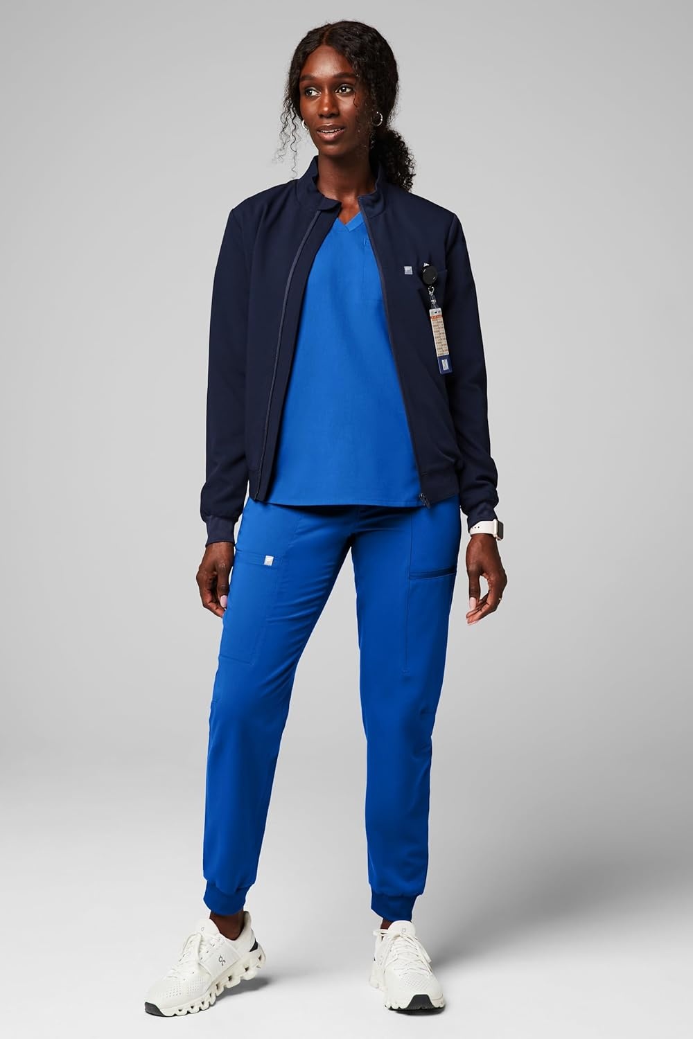 image:imageFabletics Womens Active Scrub Jogger MotionTech PocketPacked Lightweight WrinkleResist SemiSlim FitRoyal Blue